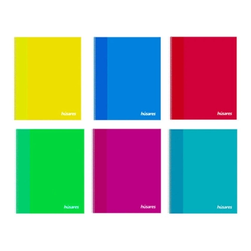 CUADERNO HUSARES TRENDY 29,7 TAPA FLEXIBLE RAYADO