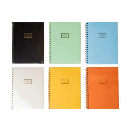 CUADERNO DECORLINE A4 TAPA SEMI RÍGIDA X80 HJS LISO