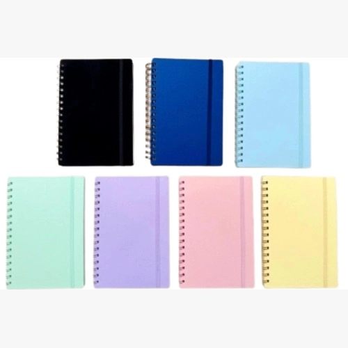 CUADERNO DECORLINE A5 TAPA PLÁSTICA X100 HJS LISO